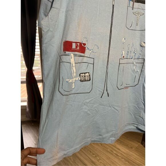 Vintage 80s Dentist Medical Tee - Picture 6 of 7